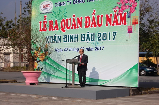 Đóng tàu Phà Rừng tổ chức Lễ ra quân đầu xuân Đinh Dậu 2017